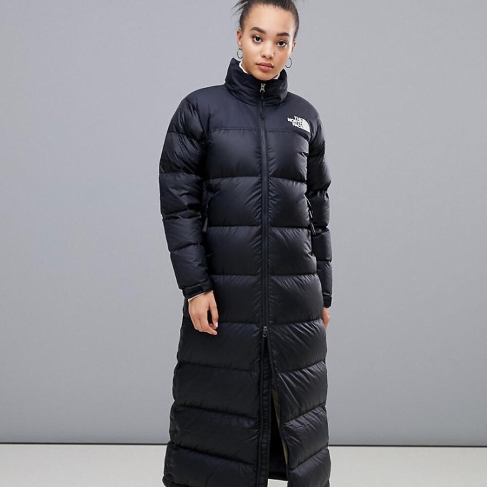 Women Northface Long Puffer Jacket